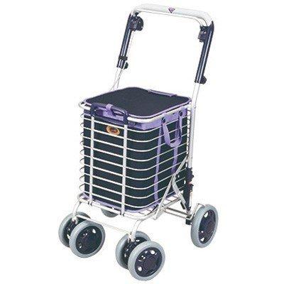 ショッピングカーアルミワイヤーカート ユーバ産業 ショッピングカー アルミ製ワイヤーカート A-0245M