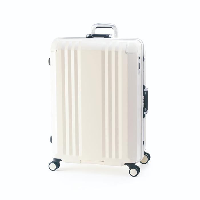 A.L.I ハードキャリーケース デカかるEdge FRAME 8〜10泊 96L ALI-070R-28-VN バニラホワイト フレームタイプ アジア・ラゲージ スーツケース 手荷物預け無料サイズ ホイールロックスイッチ 静音キャスター アジア・ラゲージ A.L.I ハードキャリーケース デカかるEdge FRAME 8