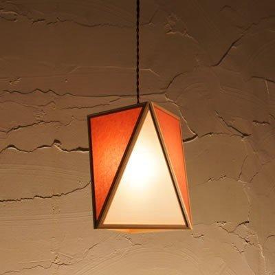 和風照明 和室 ペンダントライト 彩 -sai- 白×緋 AP837-C 新洋電気