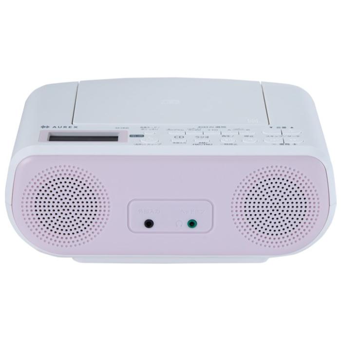 東芝 CDラジオ AUREX 声くっきり機能搭載 語学学習 AX-CR30-P ピンク_1