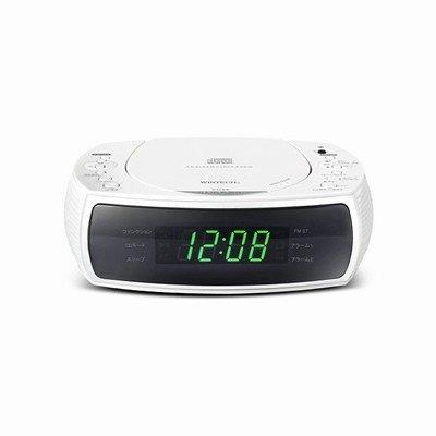 WINTECH CDアラームクロックラジオ ホワイト WINTECH（ウィンテック） アラーム付CDクロックラジオ CDC-220