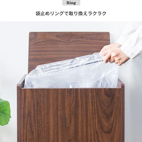 MIYATAKE ゴミ箱 45L 木製 キッチンペール Chere シェール DB-650R-BR ブラウン_9