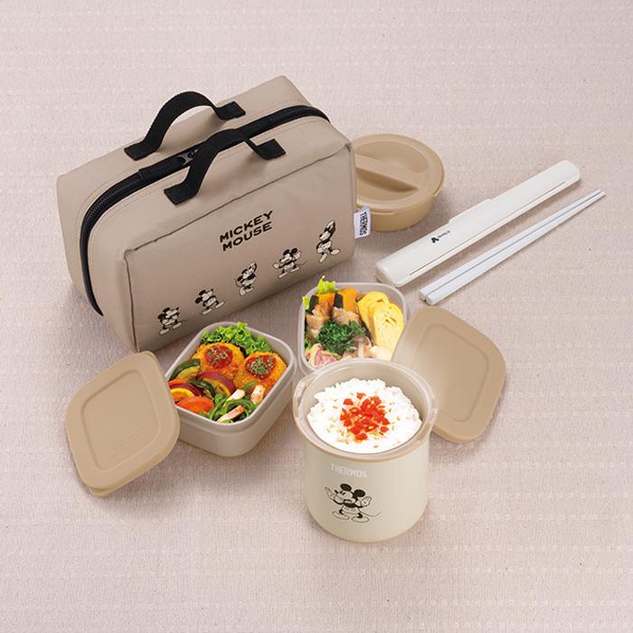 THERMOS（サーモス） 保温弁当箱 250ml ライトベージュ ミッキー DBQ