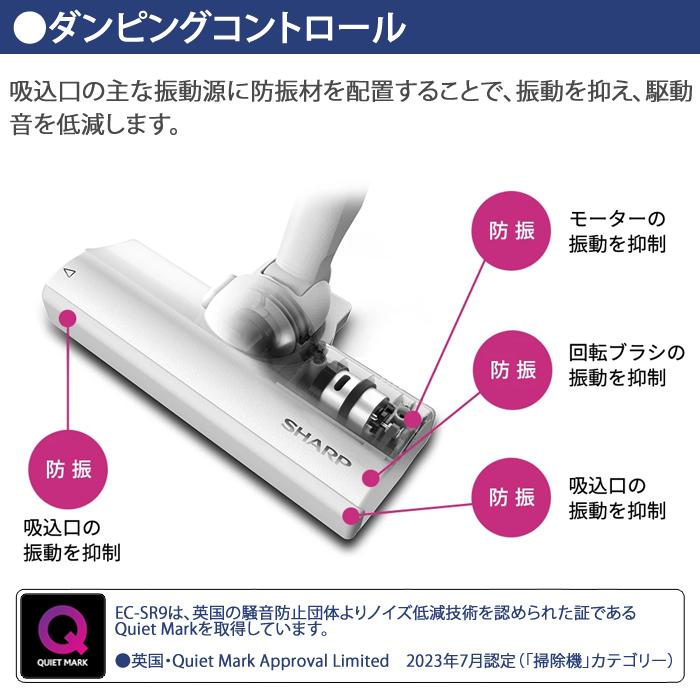 RACTIVE Air シャープ 掃除機 サイクロン式 クリーナー POWER EC-SR9-W 
