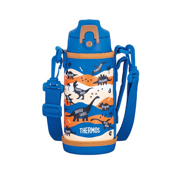 THERMOS（サーモス） 真空断熱2ウェイボトル 600ml ブルーブラウン FJJ