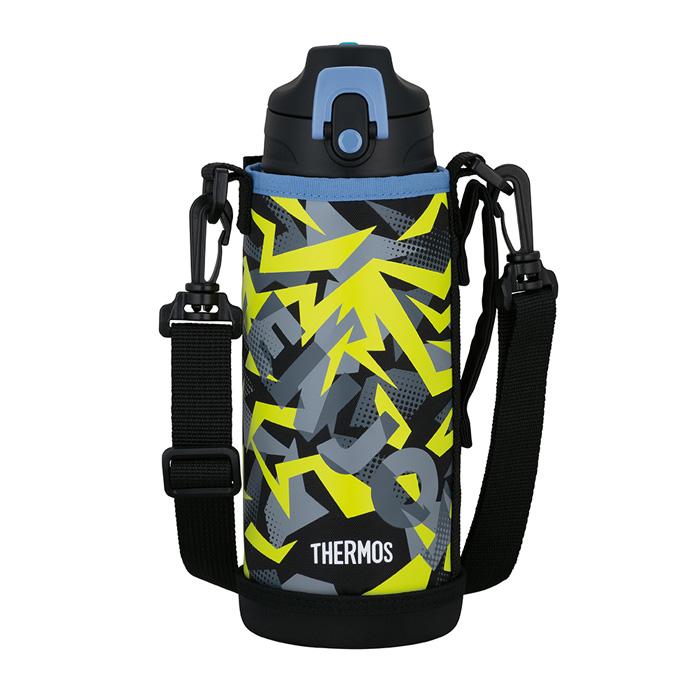 THERMOS（サーモス） 真空断熱2ウェイボトル 800ml ブラックイエロー