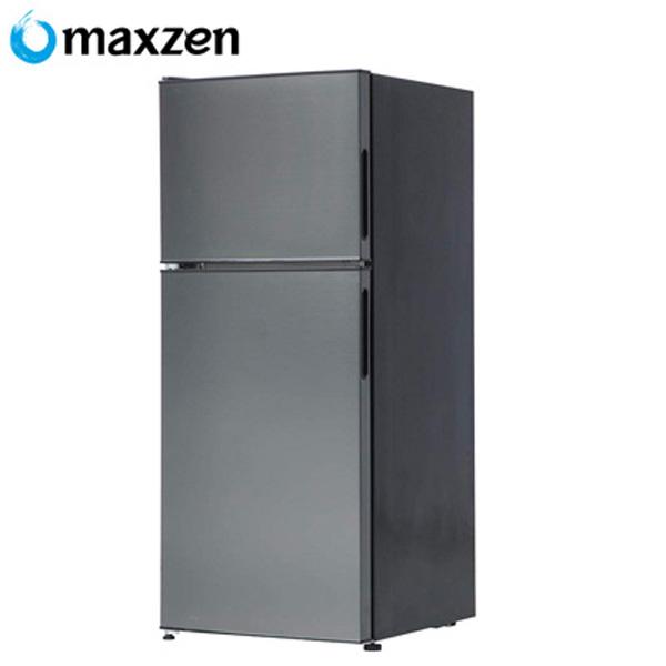 マクスゼン 2ドア 冷凍 冷蔵庫 右開き 118L JR118ML01GM ガンメタリック