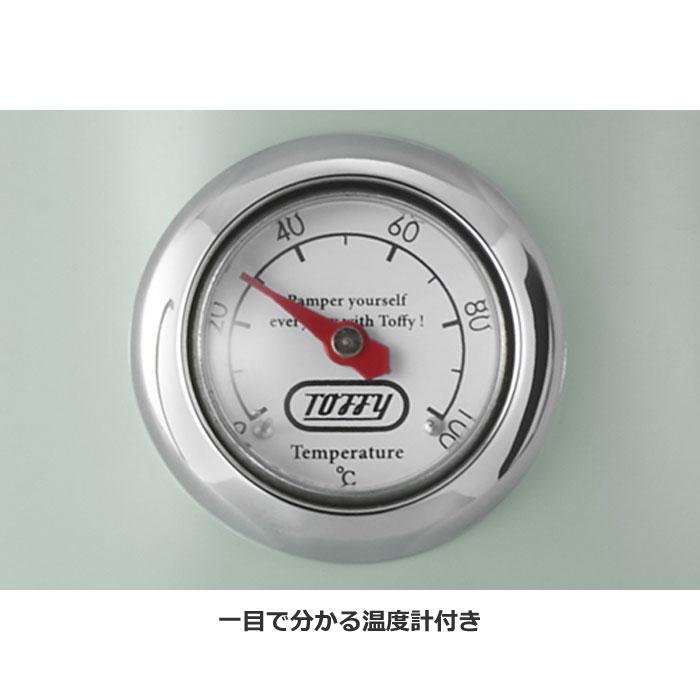LADONNA（ラドンナ） Toffy トフィー 温度計付き 電気ケトル 1L K-KT3