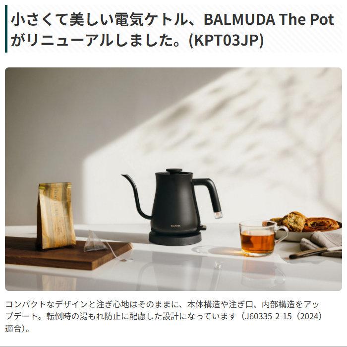 BALMUDA（バルミューダ） 電気ケトル 550ml BALMUDA The Pot ザ