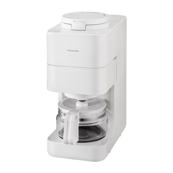 パナソニック 全自動コーヒーメーカー ミル付き 容量4杯 545ml NC-A58-W ホワイト | Panasonic