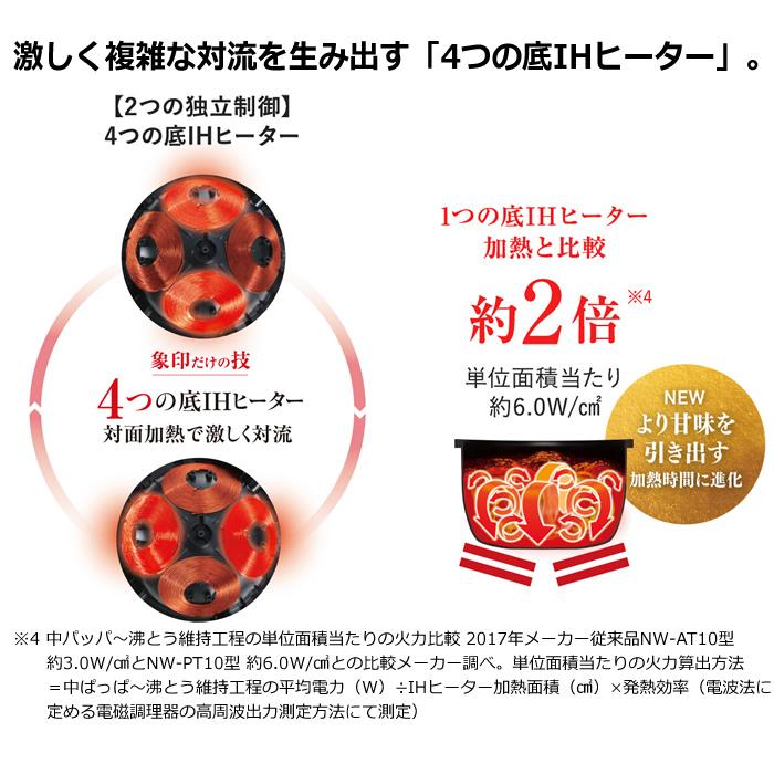 炎舞炊き 象印 1升炊き 炊飯器 圧力IH炊飯ジャー NW-PT型 18サイズ NW