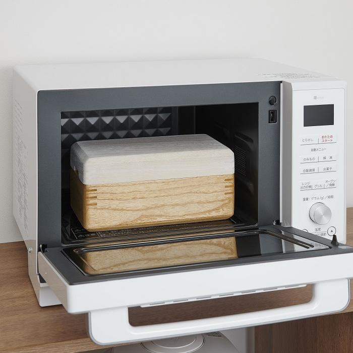 OSMAC　オスマック　桐のレンジ用蒸し鉢 日本製　桐せいろ　定価16,500円 OSMAC（インテリア） KIRISAI 桐のレンジでむし鉢 蒸し器