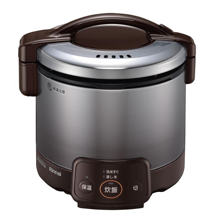 リンナイ　ガス炊飯器（こがまる）３合 リンナイ（Rinnai） ガス炊飯器 こがまる ジャー機能付 3合 ダーク