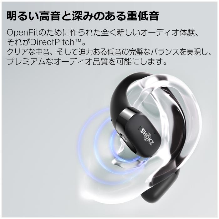 Shokz 完全ワイヤレスイヤホン OPENFIT オープンイヤー型 Shokz 完全ワイヤレスイヤホン OPENFIT オープンイヤー型