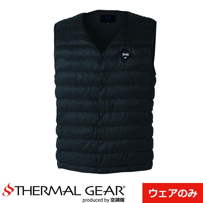 空調服 サーマルギア（R） 発熱防寒ベスト Lサイズ ブラック