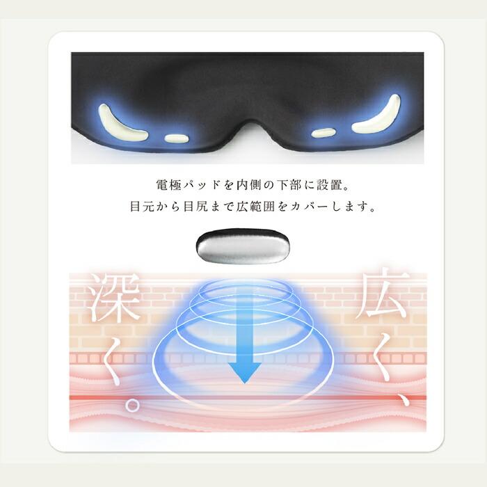 WAVEWAVE WAVEWAVE EMS搭載 アイマスク EMS HEAT EYE WH53-01-BK