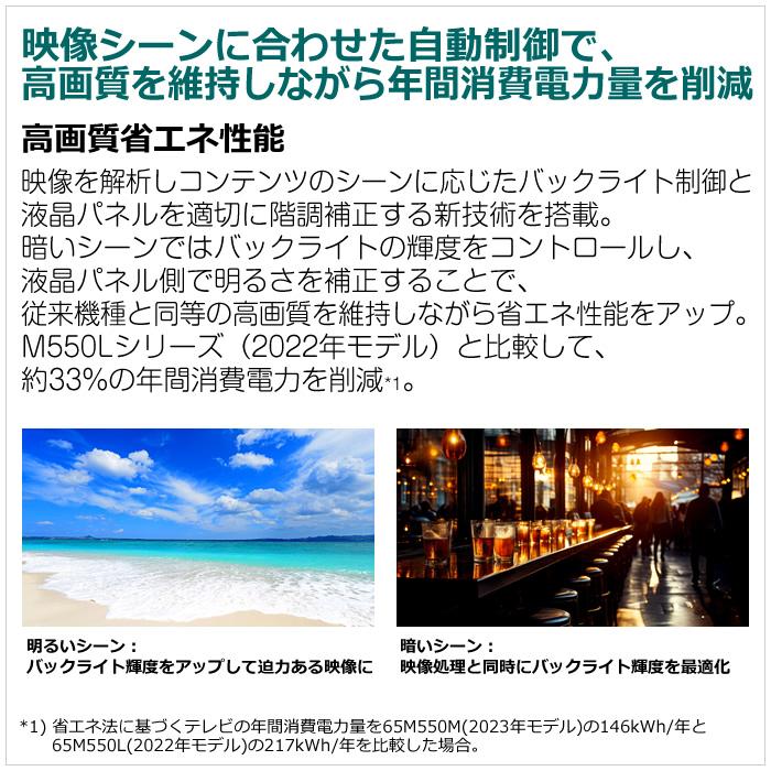東芝REGZA　55V型M550M 新品未開封 TOSHIBA（東芝） テレビ 55型 液晶テレビ レグザ 55インチ TV 55M550M