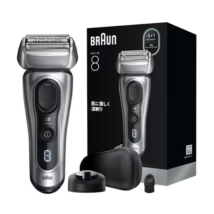 未開封 BRAUN シリーズ8 メンズ電気シェーバー BRAUN（ブラウン） メンズシェーバー シリーズ8 8617s シルバー 電気