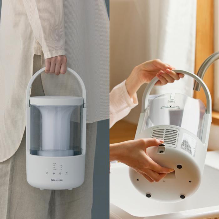 リズム　超音波式加湿器　ライトグレー　9YYA64RH08 新品未使用品 リズム製品情報 | 9YYA64RH08