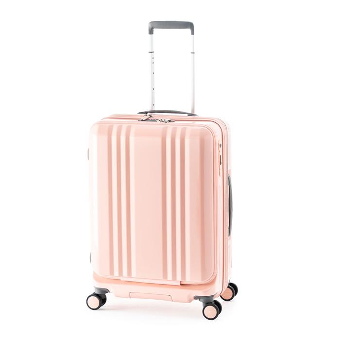 A.L.I ハードキャリーケース デカかるEdge Front Open 5〜7泊 55L+10L ALI-077-22FW-CPK コーラルピンク アジア・ラゲージ スーツケース 手荷物預け無料サイズ 拡張機能搭載 フロントオープンタイプ デカかる A.L.I ハードキャリーケース デカかるEdge Front Open 5〜7泊