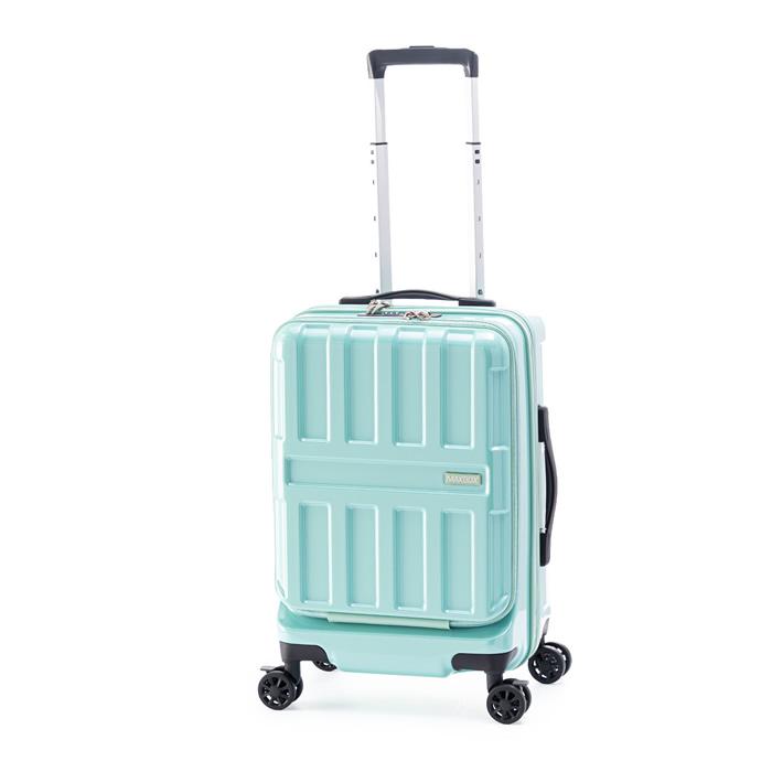 A.L.I ハードキャリーケース MAXBOX FrontOpen 3〜4泊 36L ALI-8511-18-MBL ミントブルー アジア・ラゲージ スーツケース 機内持ち込みサイズ フロントオープンタイプ 15インチPC収納 アジア・ラゲージ A.L.I ハードキャリーケース MAXBOX FrontOpen 3〜4
