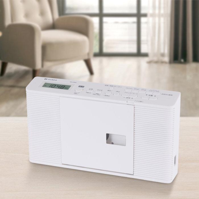 CDラジオ TOSHIBA（東芝） CDラジオ AX-CR40-W ホワイト ワイドFM 声くっきり