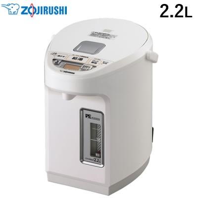 象印 2.2L 電気ポット マイコン沸とう VE電気まほうびん 優湯生 CV-WB22-WA ホワイト