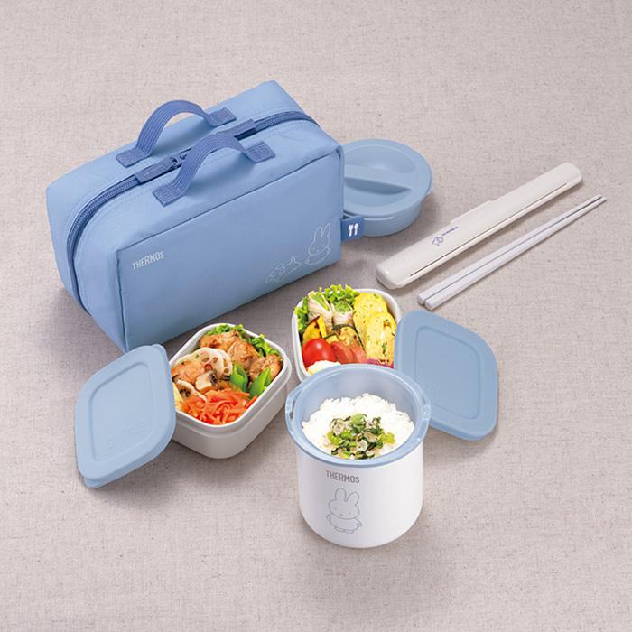 THERMOS（サーモス） 保温弁当箱 250ml アッシュブルー ミッフィー DBQ