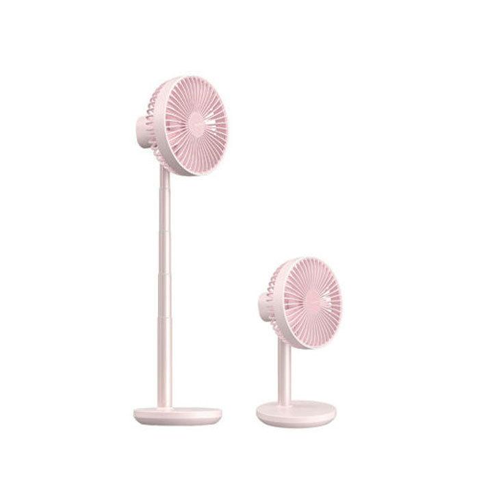 WINTECH 扇風機 充電池内蔵ポータブルデスクトップファン 伸縮首振 DF