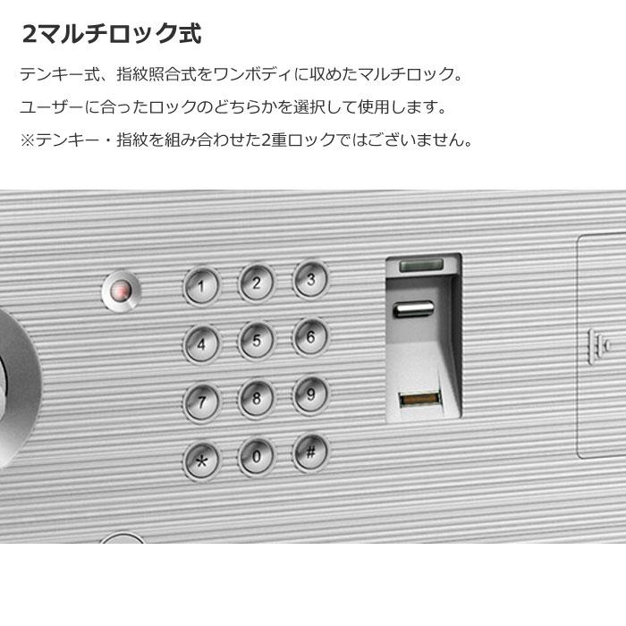 エーコー（EIKO） インテリアデザイン金庫 D-FACEシリーズ 2マルチ