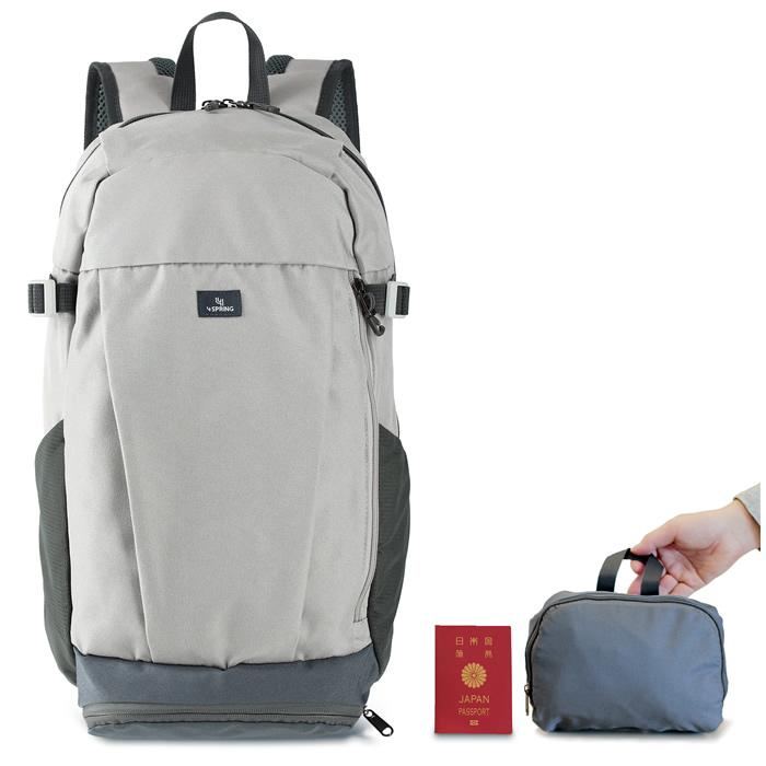 4 SPRING フォースプリング 折りたたみバックパック 25L グレー 4 SPRING フォースプリング 折りたたみバックパック 25L グレー