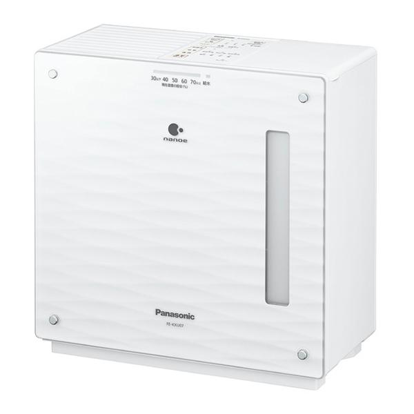 パナソニック ヒーターレス気化式加湿機 中小容量タイプ ナノイー搭載 DCモーター プレハブ19畳 木造12畳 FE-KXU07-W ミスティホワイト 加湿器