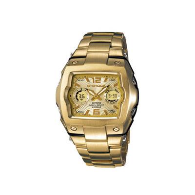 【G-SHOCK トレジャーゴールド限定モデル】CASIO(カシオ) G-011GD-9A1JF 耐衝撃構造 ネオブライト 20気圧防水 ワールドタイム メタルバンド（ステンレス）
