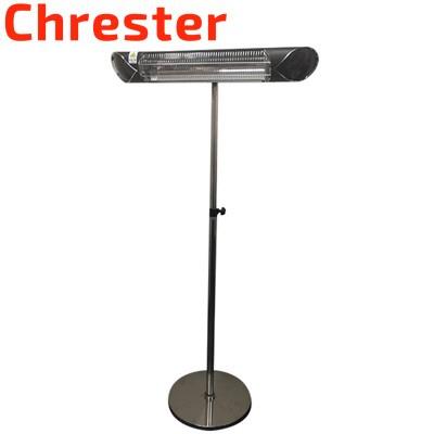 クレスター 即暖 赤外線ヒーター ペガサス スタンド設置 横向取付モデル IP65防水 屋外使用可 100V 電気ストーブ HEAT-A-101BSH ブラック Chrester（クレスター） 即暖 赤外線ヒーター ペガサス スタンド設置