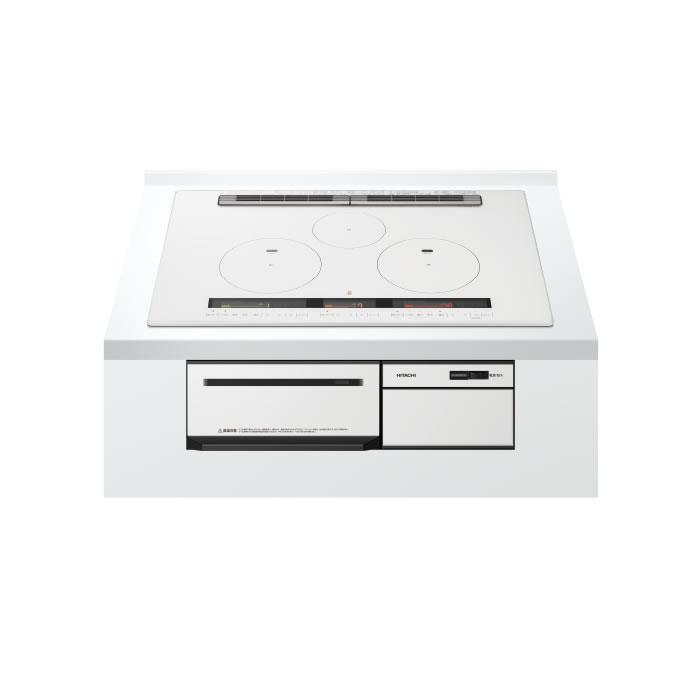 日立 IHクッキングヒーター 3口IH 幅75cm ダブルオールメタル対応 左右 