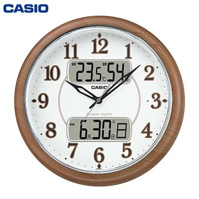 CASIO（カシオ） 掛時計 wave ceptor 温・湿度計 フルブライト夜見え