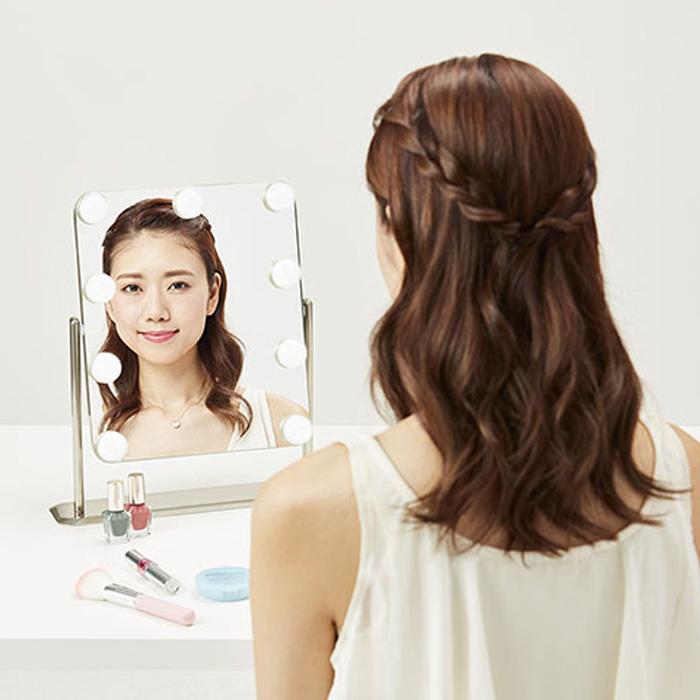 コイズミ ハリウッドミラー シルバー KBE3171S(1台)[健康家電・美容家電 その他] KOIZUMI（コイズミ） ハリウッドミラー KBE-3171-S シルバー : PC