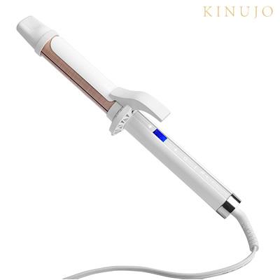 正規販売店 KINUJO カールヘアアイロン 28mm シルクプレート KC028 パールホワイト 絹女｜pc-akindo