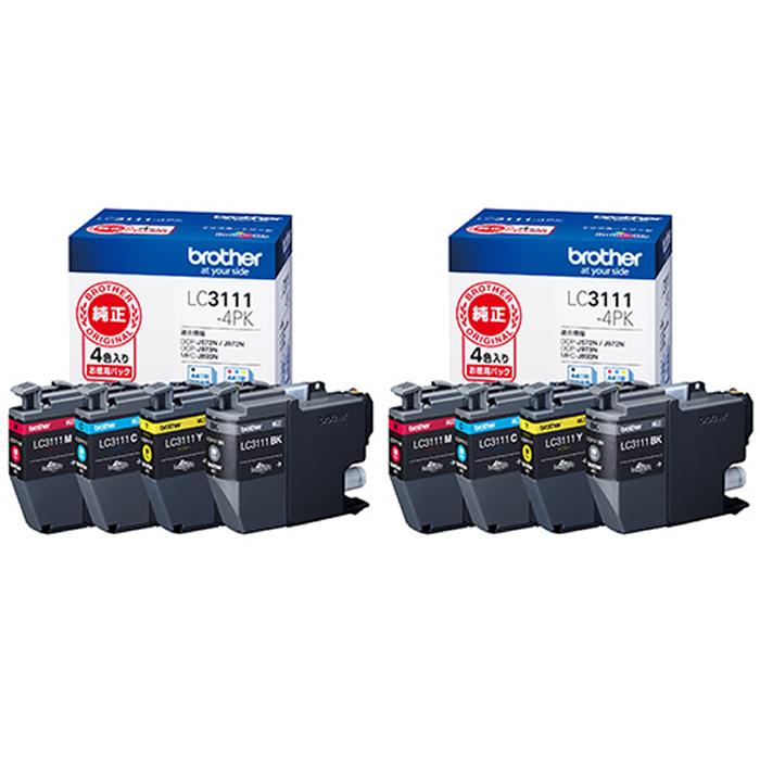 ブラザー工業 ブラザー 純正 インクカートリッジ お徳用4色パック×2個セット LC3111-4PK-2SET brother プリンターインク : PCあきんど - 通販 - Yahoo!ショッピング ブラザー工業 ブラザー 純正 インクカートリッジ お徳用4色パック×2個セット LC3111-4PK-2SET brother プリンターインク : PCあきんど - 通販 - Yahoo!ショッピング
