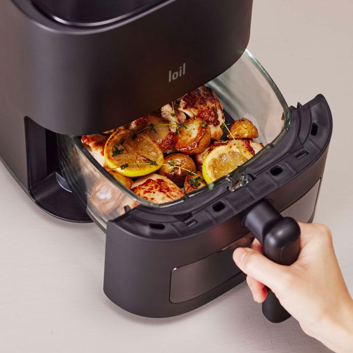 【loil】多機能ノンフライヤー LOLRYU-B 説明書 レシピブック付き loil】多機能ノンフライヤー LOLRYU-B 説明書 レシピブック付き 楽天