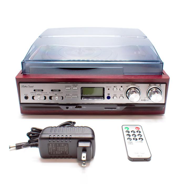 クマザキエイム Retro Sound レトロサウンド レコードプレーヤー