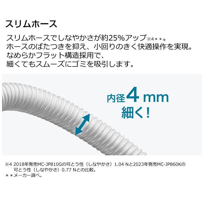パナソニック 掃除機 紙パック式 クリーナー MC-JP860K-H ライトグレー Panasonic｜pc-akindo｜07