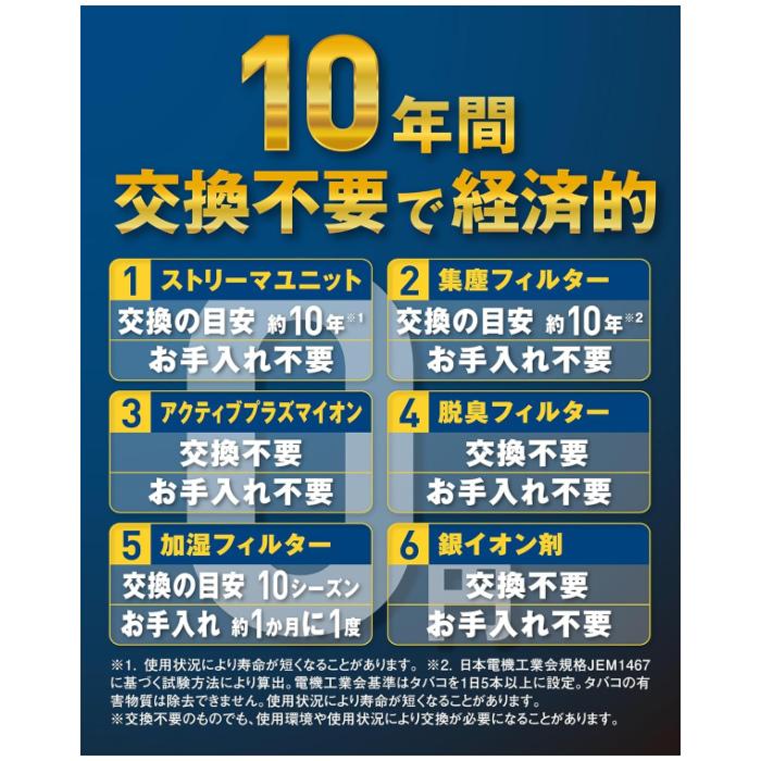 ダイキン（DAIKIN） 加湿ストリーマ空気清浄機 加湿55タイプ 2026年