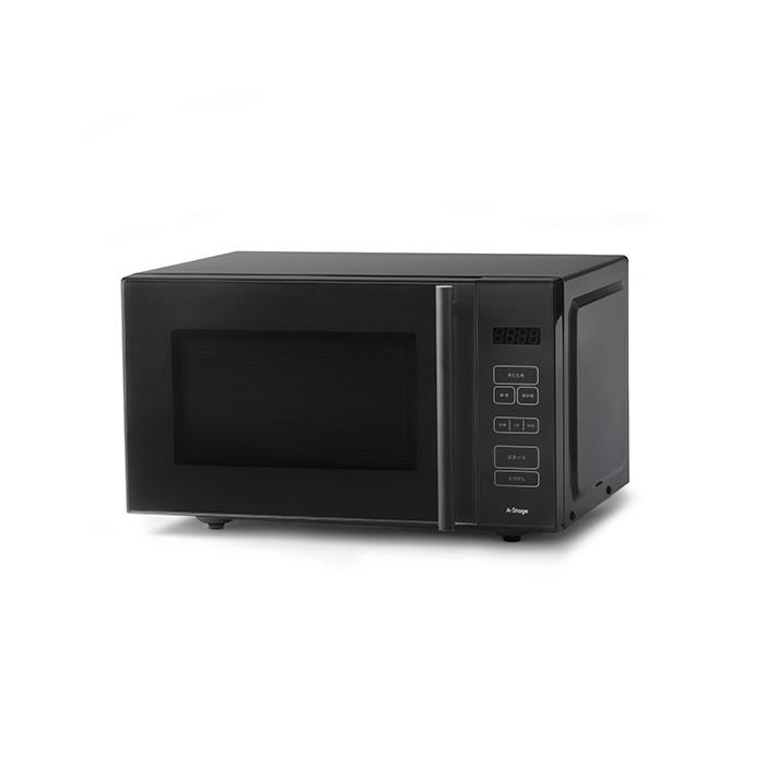 A-Stage（エーステージ） 単機能 電子レンジ 18L ブラック MO01A-18BK