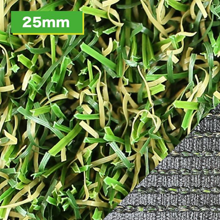 形状記憶リアル人工芝 メモリーターフ25mm 芝丈25mm 巾1m×長さ10m MT25