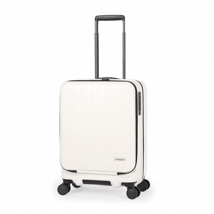 A.L.I ハードキャリーケース MAXBOX 3〜4泊 38L〜44L MX-8011-18W-MV マットバニラ アジア・ラゲージ スーツケース 機内持ち込みサイズ フロントオープンタイプ 14インチPC収納ポケット アジア・ラゲージ A.L.I ハードキャリーケース MAXBOX 3〜4泊 38L〜44L
