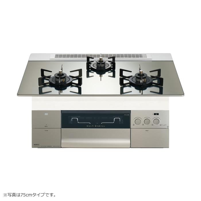 ノーリツ 都市ガス用 60cm天板ビルトインコンロ PROGRE FLAT プラチナシルバー N3S22PWASKSTEC-13A ノーリツ（NORITZ） 都市ガス用 60cm天板ビルトインコンロ PROGRE FLAT