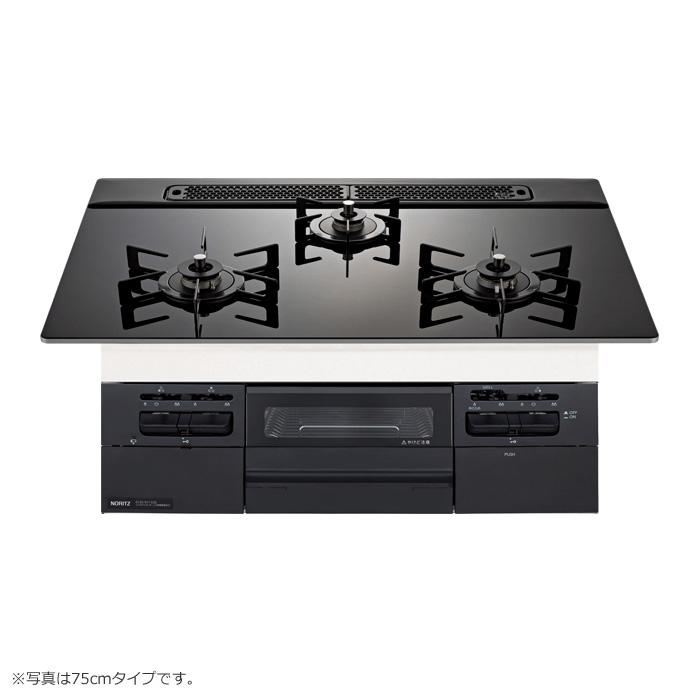 ノーリツ プロパンガス用 60cm天板ビルトインコンロ Fami ファミ N3WV6RWTP1-LPG ブラック ノーリツ（NORITZ） プロパンガス用 60cm天板ビルトインコンロ Fami