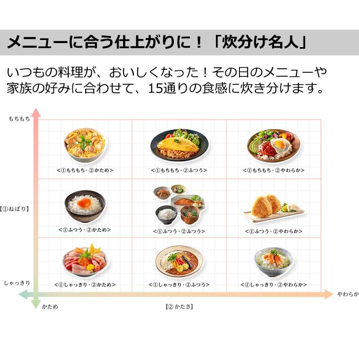 三菱電機 5.5合炊き 炊飯器 IH炊飯ジャー 本炭釜 紬 つむぎ NJ-BW10F-B 炭漆黒｜pc-akindo｜09