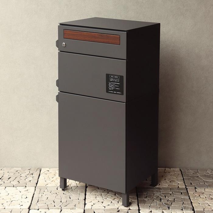 宅配ボックス付ポスト Gian ジャン 宅配2段タイプ PBX-042